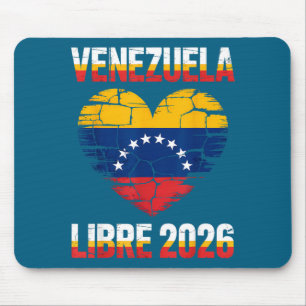 Venezuela Libre 2026 Venezuela Heart Flag Mouse Mat