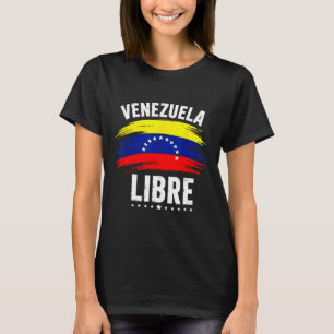 Venezuela Libre 2026 Venezuela Heart Flag T-Shirt