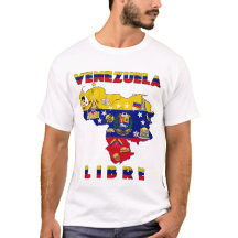 Venezuela Libre - Free Venezuela map T-shirt