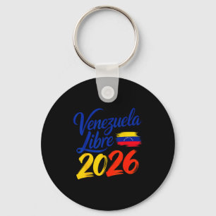Venezuela Libre Patriotic Freedom Flag Key Ring