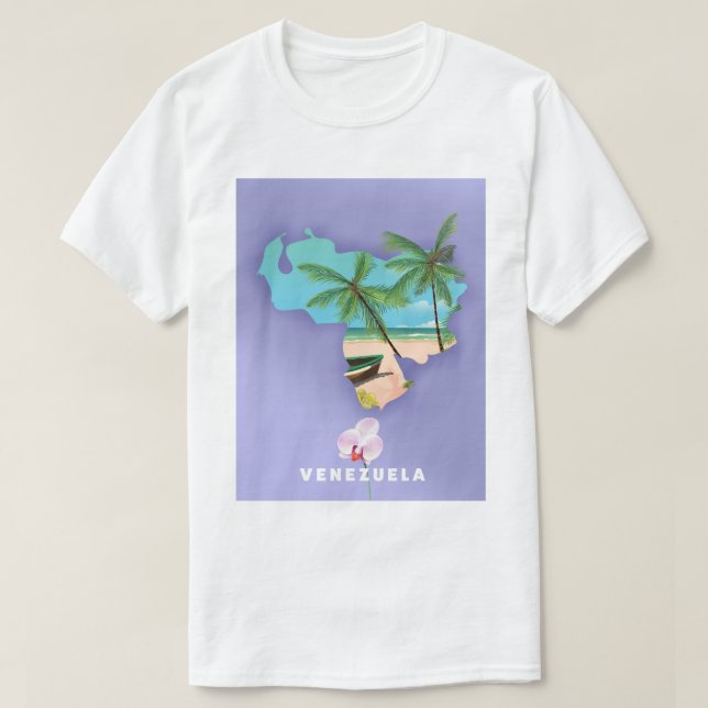 Venezuela map T-Shirt (Design Front)