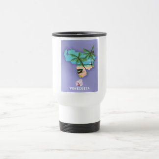 Venezuela map travel mug