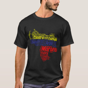 Venezuela Map Tricolor T-Shirt