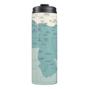 Venezuela Map - Vintage High Detailed vintage Illu Thermal Tumbler