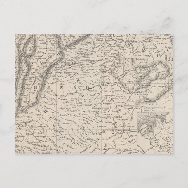 Venezuela, New Grenada and Equador 3 Postcard (Front)