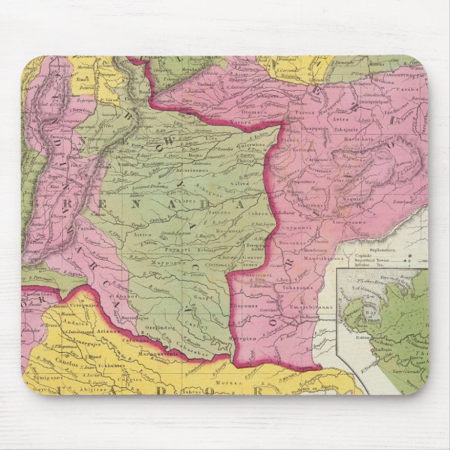 Venezuela, New Grenada & Equador Mouse Mat (Front)