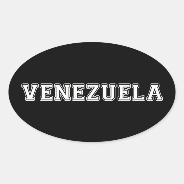 Venezuela Oval Sticker (Front)
