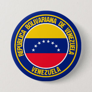 Venezuela Round Emblem 7.5 Cm Round Badge