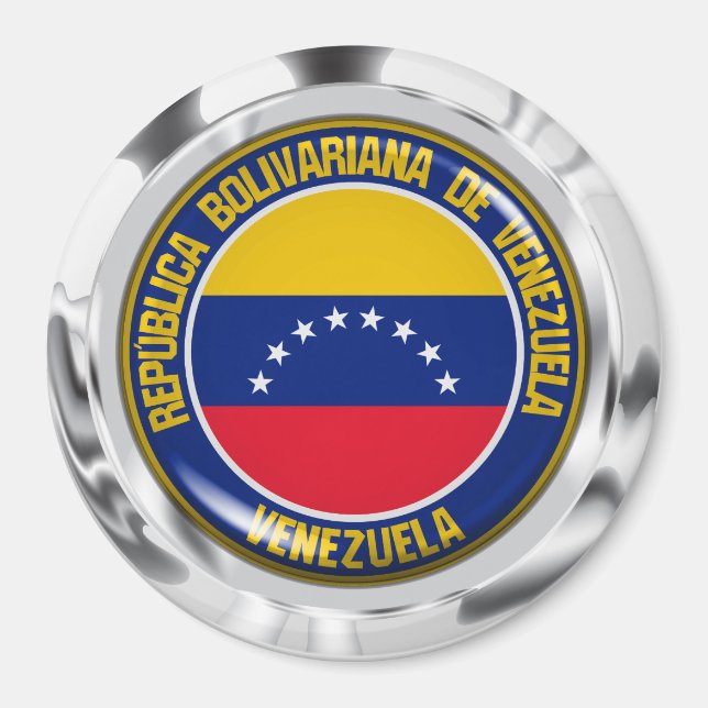 Venezuela Round Emblem Magnet (Front)