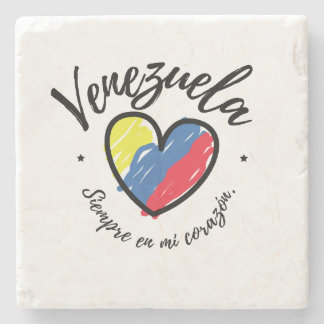 Venezuela Siempre en Mi Corazon Stone Coaster