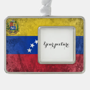 Venezuela Silver Plated Framed Ornament