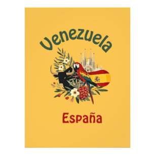 Venezuela + Spain - fusion of roots and pride Photo Print