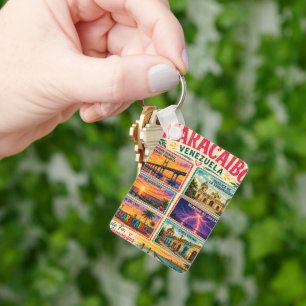 Venezuela Stamp Maracaibo Estado Zulia Tropical Tr Key Ring