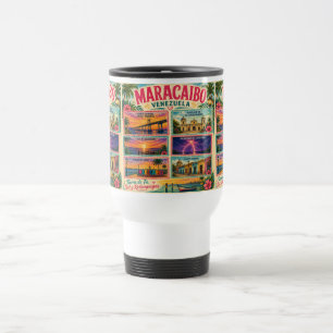Venezuela Stamp Maracaibo Estado Zulia Tropical Tr Travel Mug
