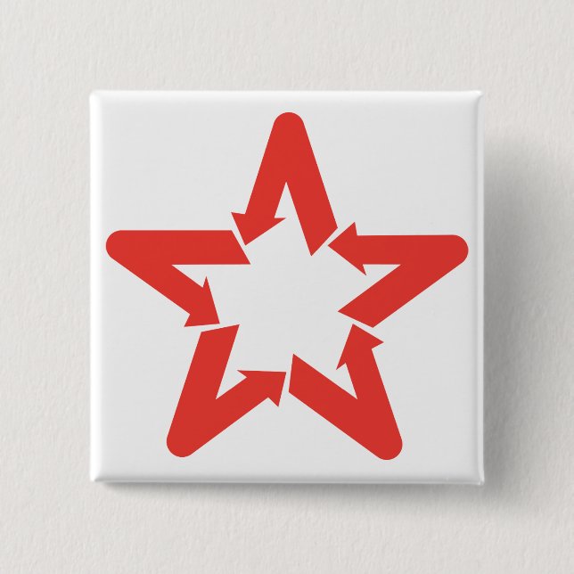 Venezuela Star Logo Button (Front)