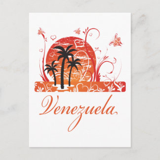 Venezuela Summer Palm Trees Postcard
