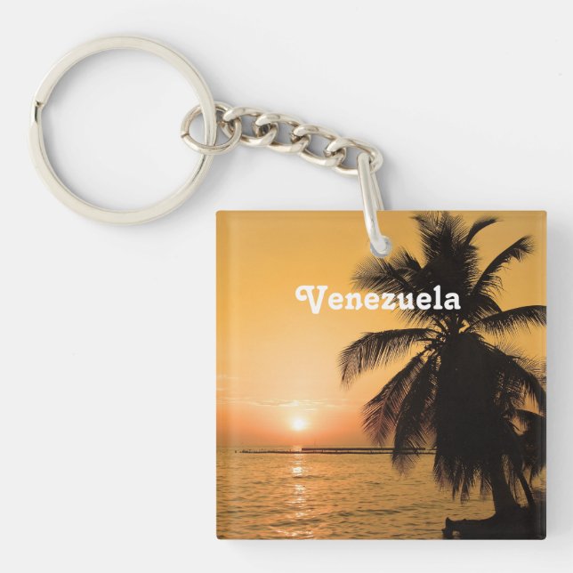 Venezuela Sunset Key Ring (Front)