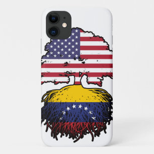 Venezuela Venezuelan American USA Tree Roots Flag iPhone 11 Case