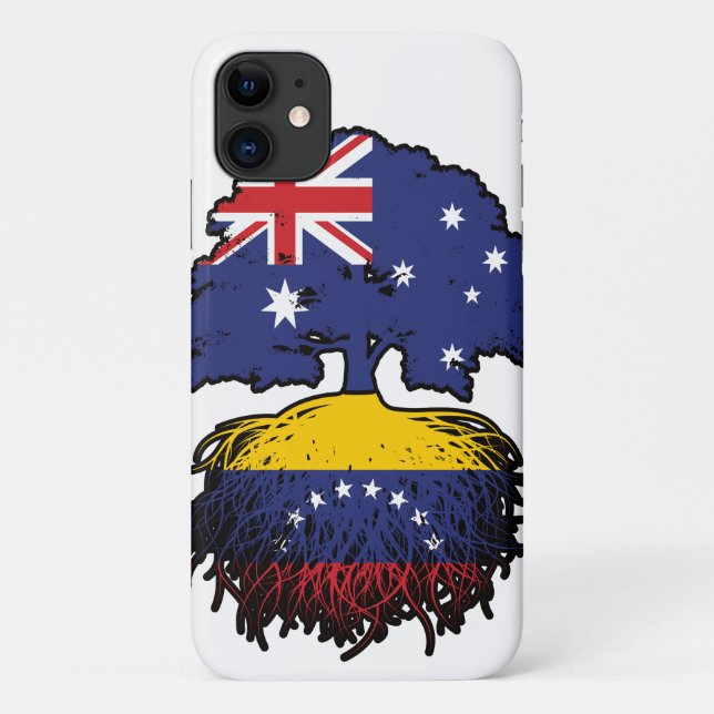 Venezuela Venezuelan Australian Australia Tree Case-Mate iPhone Case (Back)