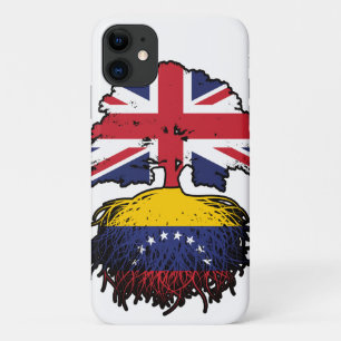 Venezuela Venezuelan British UK Tree Roots Flag iPhone 11 Case