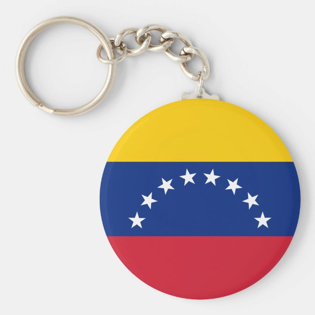 Venezuela (Venezuelan) Flag Key Ring (Front)