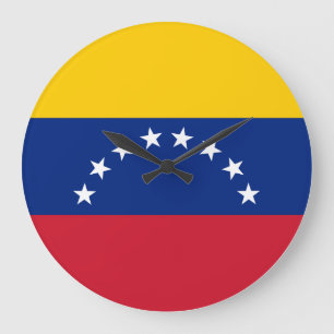 Venezuela (Venezuelan) Flag Large Clock