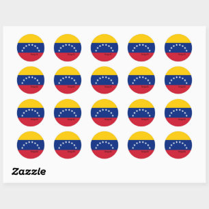 Venezuela & Venezuelan flag patriots / sports Classic Round Sticker
