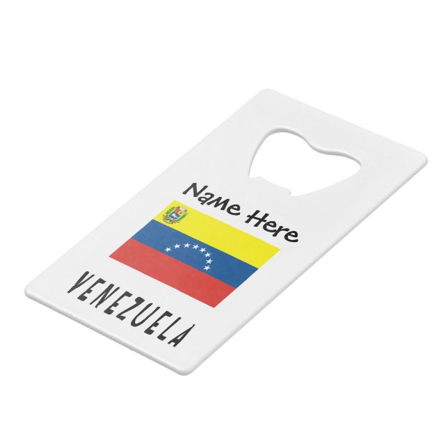 Venezuela Venezuelan Flag Personalised Name  (Front Angled)