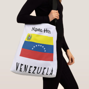 Venezuela Venezuelan Flag Personalised Name  Crossbody Bag
