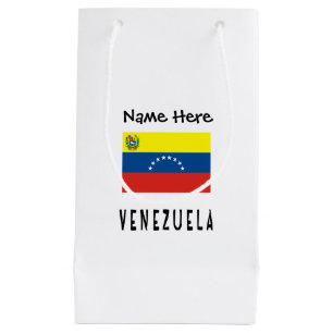 Venezuela Venezuelan Flag Personalized  Small Gift Bag