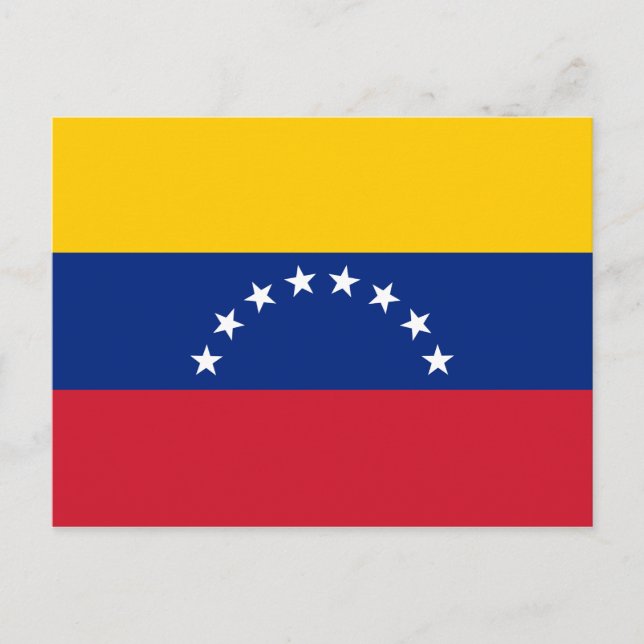 Venezuela (Venezuelan) Flag Postcard (Front)