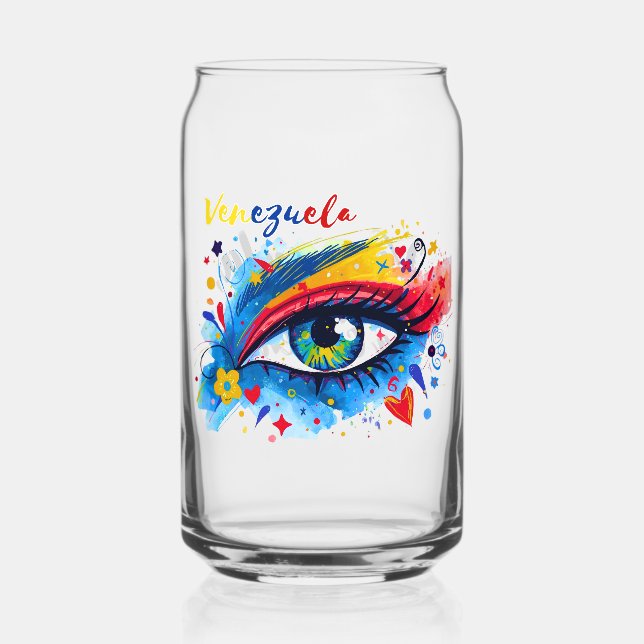 Venezuela | Venezuelan Pride Can Glass (Front)