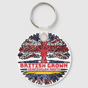 Venezuela Venezuelan Uk United Kingdom British Key Ring