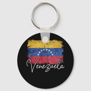 Venezuela Vintage Flag Venezuelan Pride Roots Key Ring