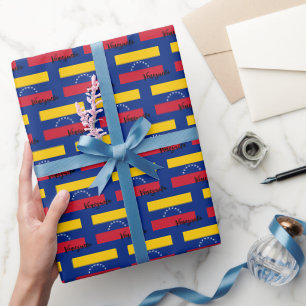 Venezuela Wrapping Paper, Venezuelan Flag patriot Paper