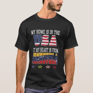 Venezuelan American Patriot Heart is from Venezuel T-Shirt