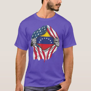 Venezuelan Blood Inside Me Venezuela Flag Bandera T-Shirt