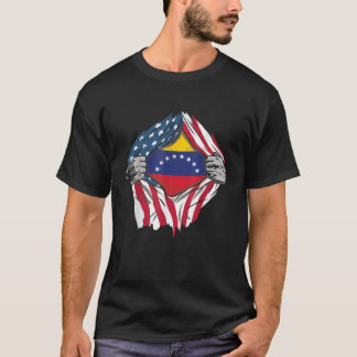Venezuelan Blood Inside Me Venezuela Flag Bandera T-Shirt