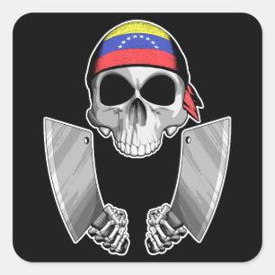 Venezuelan Chef 2 Square Sticker