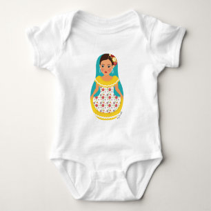Venezuelan Dancer Matryoshka Baby Bodysuit