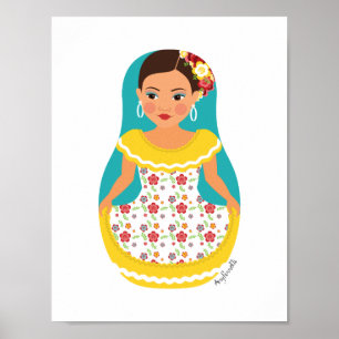 Venezuelan Dancer Matryoshka Poster