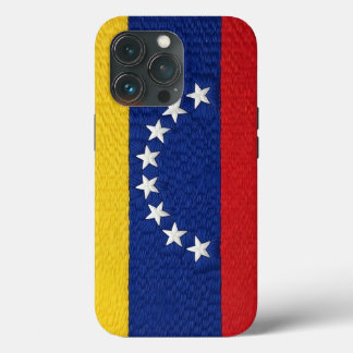 Venezuelan flag embroidery style design iPhone 13 pro case
