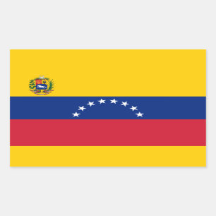 Venezuelan Flag, Flag of Venezuela Rectangular Sticker