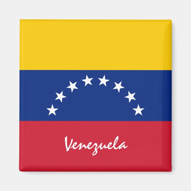 Venezuelan flag & Venezuela holiday/sports fans Magnet (Front)