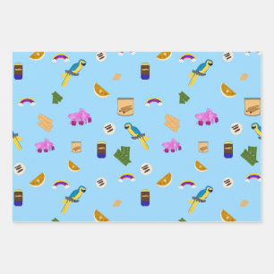 Venezuelan motifs  wrapping paper sheet
