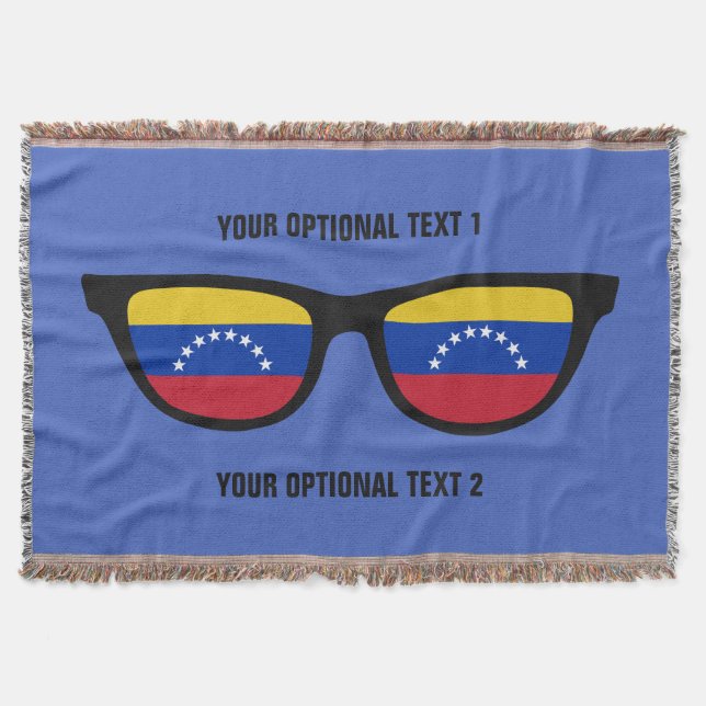 Venezuelan Shades custom throw blanket (Front)
