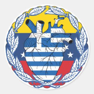 Venezuelan Venezuela Greek Independence Greece Classic Round Sticker