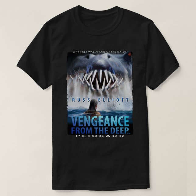 Vengeance - Pliosaur Black T-Shirt 1 (Design Front)
