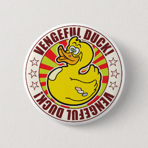Vengeful Duck 6 Cm Round Badge