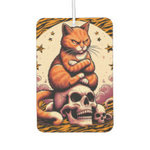 Vengeful Orange Cat, Skulls and Moon